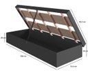 Ver imagem 4 de Cama Solteiro Box Baú Bogotá para Colchões 78x188 Cm Cb1080 Art In Móveis