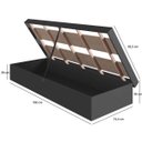 Ver imagem 4 de Cama Solteiro Box Baú Bogotá para Colchões 78x188 Cm Cb1080 Art In Móveis