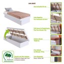 Ver imagem 3 de Cama Solteiro Box Baú Bogotá para Colchões 78x188 Cm Cb1080 Art In Móveis
