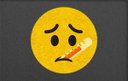 Ver imagem 2 de Capacho Divertido Emoji Doente