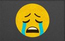 Ver imagem 2 de Capacho Divertido Emoji Chorando