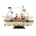 Ver imagem 3 de Navio Titanic Branco 28x10x33cm Estilo Retrô - Vintage