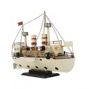 Ver imagem 1 de Navio Titanic Branco 28x10x33cm Estilo Retrô - Vintage