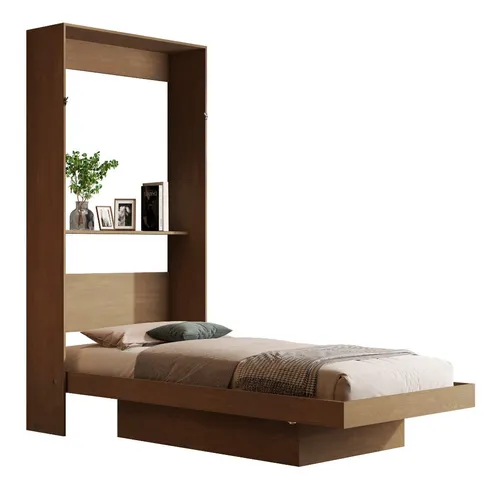 Cama Multiuso Articulável Solteiro P/ Colchao 188x88 - LV:Castanho