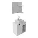 Ver imagem 2 de Gabinete de Banheiro com Cuba e Espelheira 60cm Multimóveis CR10095 Branco