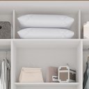 Ver imagem 4 de Guarda Roupa Casal Panamá Porta Espelho Central 3 Portas 4 Gavetas Salleto Branco