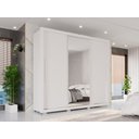 Ver imagem 1 de Guarda Roupa Casal Panamá Porta Espelho Central 3 Portas 4 Gavetas Salleto Branco