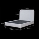 Ver imagem 3 de Caixa Box Dual Confort com Cabeceira Bege Claro142x190x22cm