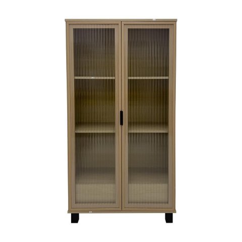 Cristaleira Livreiro Ditália 2 Portas 1 Gaveta E-966 Cor:riviera