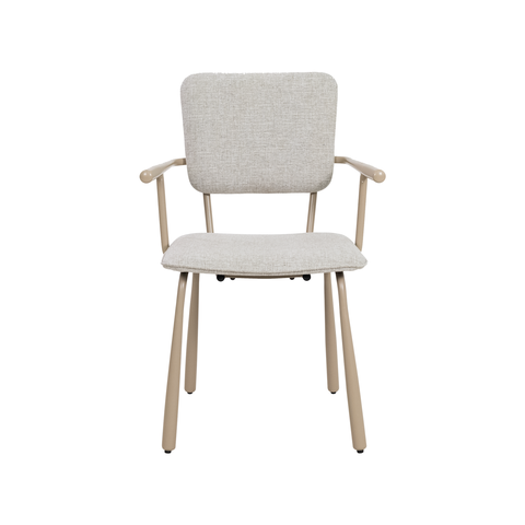 Cadeira Cozy Estofada Base Nude Moderna Waw Design
