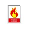 Placa de Sinalização Risco de Incêndio em Pvc - 1
