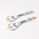 Ver imagem 3 de Talheres de Salada Flower &amp; Lemon em Melamina - 28x8xh 1 Cm