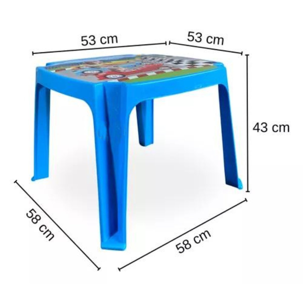 Conjunto Mesa e 2 Poltronas Desenhos Infantil Carros - 2