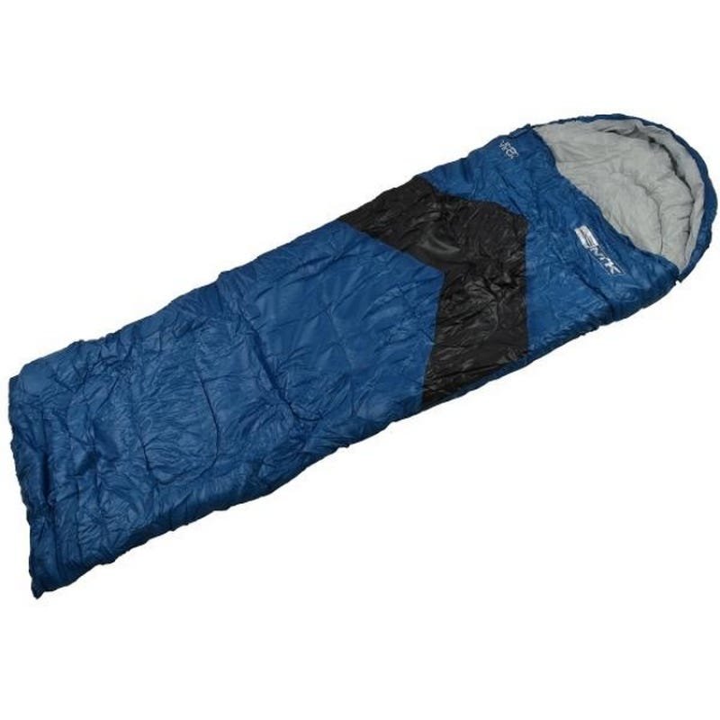 Saco de Dormir Viper 5º a 12º Preto e Azul Nautika 230100