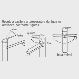 Torneira De Cozinha Misturador Flex Plus Deca 2250.C - 6
