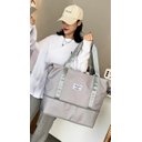 Ver imagem 1 de Bolsa de Viagem Dobrável Impermeável Extensível Grande - Cinza