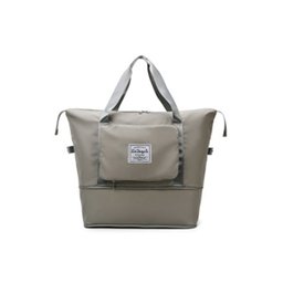 Bolsa de Viagem Dobrável Impermeável Extensível Grande - Cinza - 2