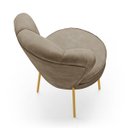 Ver imagem 7 de Cadeira Estofada para Sala de Jantar Pés de Ferro Ergonômica Resistente Tecido Veludo