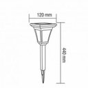 Ver imagem 2 de Luminária Solar Poste Balizador Colonial Espeto Jardim Led Branco Quente