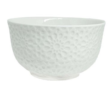 Bowl de Porcelana New Bone Garden Branco 12x6,5cm - 2 Unidades Lyor
