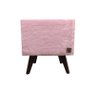 Puff Pé Palito Quadrado Alce Couch Pelinho Pelúcia Rosa 40cm - 1