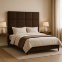 Ver imagem 2 de Cabeceira Cama Box Solteiro 90cm Elena Estofada Marrom