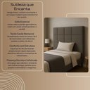 Ver imagem 3 de Cabeceira Cama Box Solteiro 90cm Elena Estofada Marrom