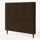 Ver imagem 1 de Cabeceira Cama Box Solteiro 90cm Elena Estofada Marrom