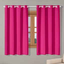 Cortina Oxford 2,80m X 1,80m Apartamento para Sala Quarto Janela Cozinha Decorativa Pink - 1