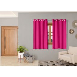 Cortina Oxford 2,80m X 1,80m Apartamento para Sala Quarto Janela Cozinha Decorativa Pink - 2
