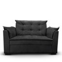 Ver imagem 3 de Sofá 2 Lugares Pequeno Confortável 1,40m Small Herrero Cor:preto