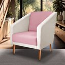 Ver imagem 1 de Poltrona Sala de Estar Monalisa Decorativo Suede:rosa