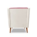 Ver imagem 4 de Poltrona Sala de Estar Monalisa Decorativo Suede:rosa
