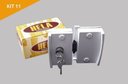 Ver imagem 1 de Kit polímero para instalação de fechadura janela de correr blindex v/v - kit 11 branco
