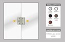 Ver imagem 2 de Kit polímero para instalação de fechadura janela de correr blindex v/v - kit 11 branco