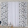 Cortina 3,00m x 2,60m sala quarto estampada - 1