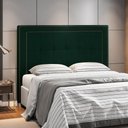 Ver imagem 2 de Cabeceira Cama Box Casal 140cm Paolla P02 Veludo Verde Musgo - Mpozenato
