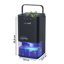 Ver imagem 2 de Desumidificador Antimofo Secar Ar Elétrico 1400ml Led Lâmpada Ambiente 7 Cores Preto Importway