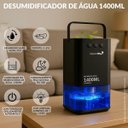 Ver imagem 3 de Desumidificador Antimofo Secar Ar Elétrico 1400ml Led Lâmpada Ambiente 7 Cores Preto Importway