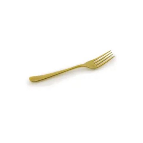 Jogo com 6 Garfos de Bolo Mimo Ats02gb Inox Dourado