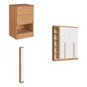 Ver imagem 2 de Guarda-Roupa Modulado 5 Portas 6 Gavetas 4 Peças Infinity+