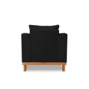 Ver imagem 5 de Poltrona Vintage Viena Suede Preto - Madeira Prima Deccor