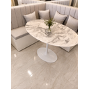 Ver imagem 3 de Mesa de Jantar Saarinen Oval 150x90cm - Mármore Espirito Santo