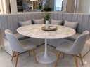 Ver imagem 5 de Mesa de Jantar Saarinen Oval 150x90cm - Mármore Espirito Santo