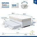 Ver imagem 6 de Cama Box com Colchão de Espuma D45 Pillow Top Ortopédico Domo + Auxiliar de Espuma Unique Solteiro