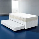 Ver imagem 1 de Cama Box com Colchão de Espuma D45 Pillow Top Ortopédico Domo + Auxiliar de Espuma Unique Solteiro