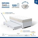 Ver imagem 7 de Cama Box com Colchão de Espuma D45 Pillow Top Ortopédico Domo + Auxiliar de Espuma Unique Solteiro