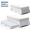 Ver imagem 5 de Cama Box com Colchão de Espuma D45 Pillow Top Ortopédico Domo + Auxiliar de Espuma Unique Solteiro