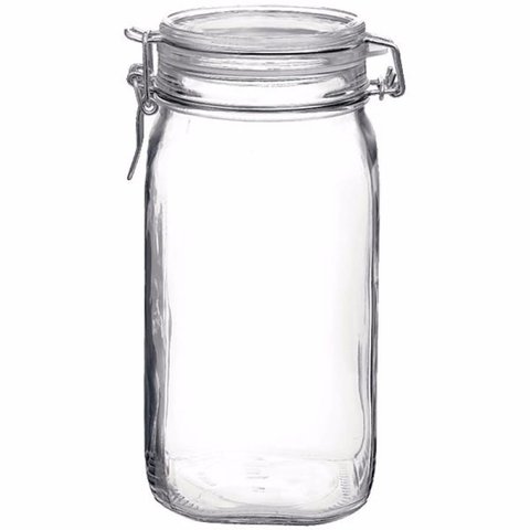 Pote de Vidro Italiano Bormioli Rocco Fido Hermético 1500ml