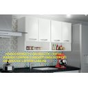 Ver imagem 2 de Módulo 2 Portas Armário Aéreo Suspenso Cozinha Lavanderia ClickForte Armário Multiuso 2 Portas Branc